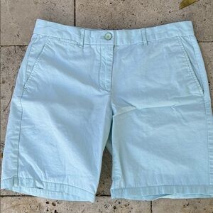 Gap boyfriend roll-up shorts light-aqua size 8
